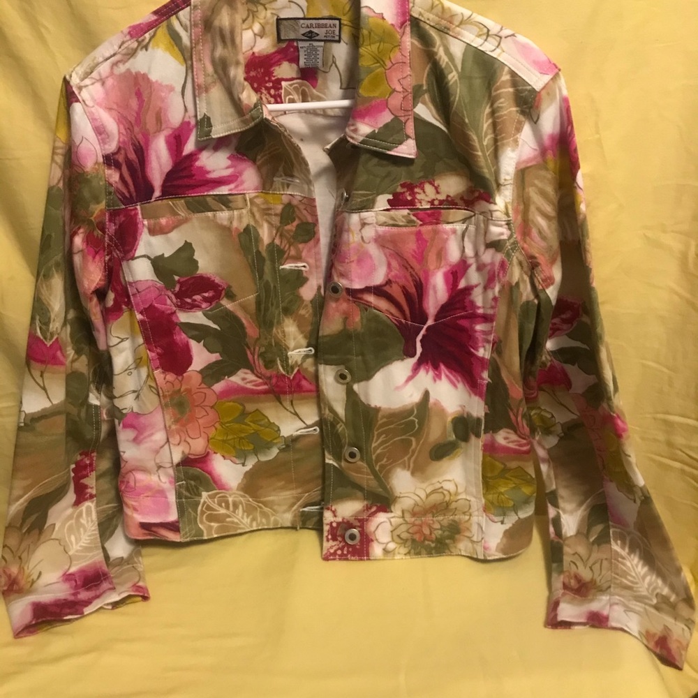 CARIBBEAN JOE FLORAL JACKET